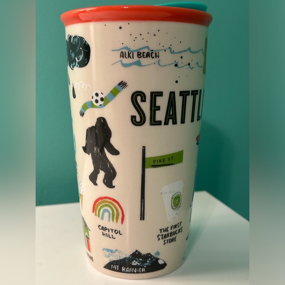 Starbucks Seattle Ceramic Tumbler with Lid - Picture 6 of 11